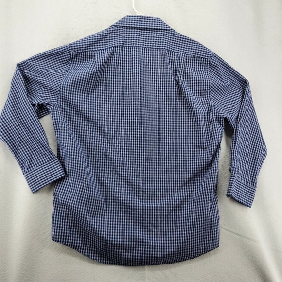 Dockers Shirt Men's Long Sleeve Casual Button Up Collared Plaid Blue Large - Picture 9 of 12
